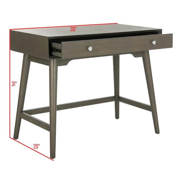 SAFAVIEH Isadora Mid-Century Grey Modern Desk