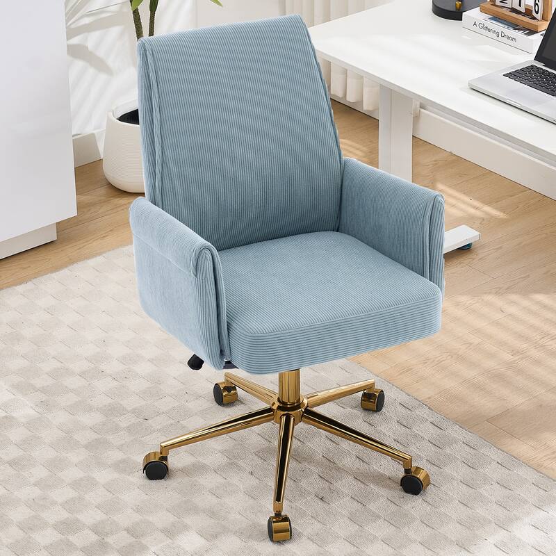 Mid-back liftable Office chair, Striped Fabric, ergonomically designed, The mid-back design provides a better sitting experience