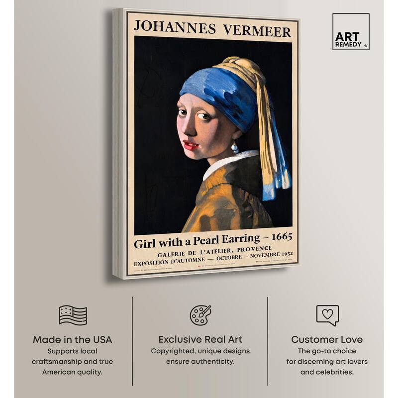 Girl with a Pearl Earring Canvas by Art Remedy