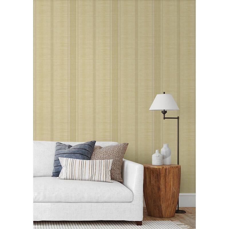 Seabrook Designs Moena Stripe Unpasted Wallpaper