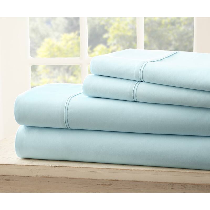 Soft Essentials Ultra-soft 4-piece Bed Sheet Set - Twin - Aqua