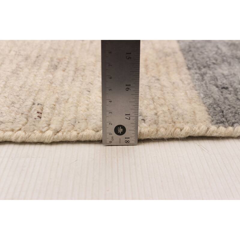 ECARPETGALLERY Hand-knotted Tangier Ivory Wool Rug - 8'0 x 10'2