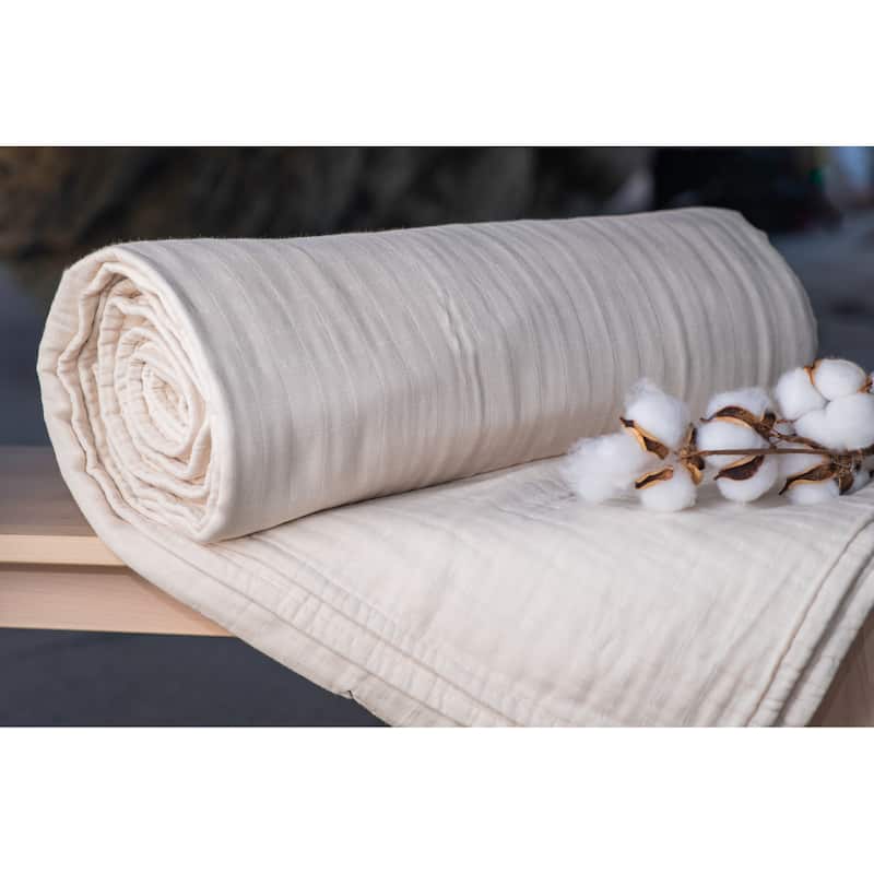 Sleep & Beyond Organic Cotton Muslin Blanket