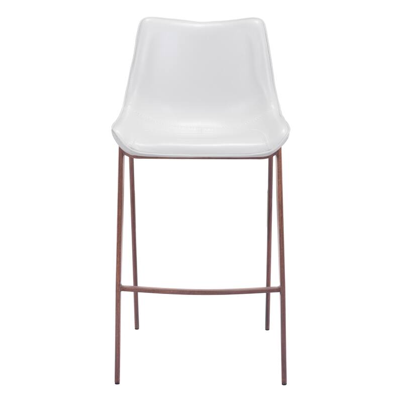 Magnus Barstool White & Walnut
