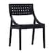 Option Black Teak & Black Leather
