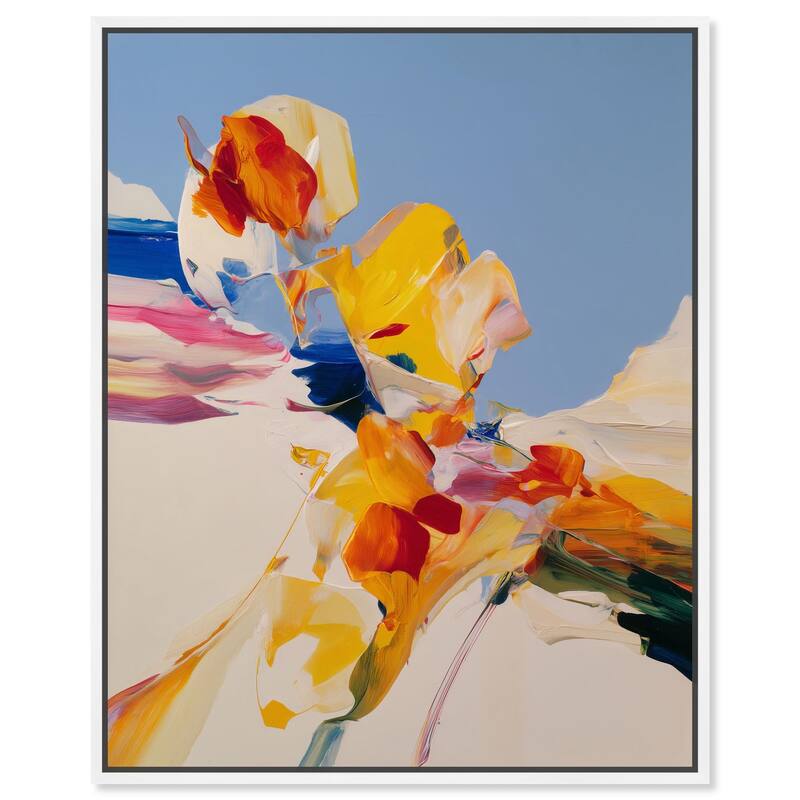 Flippant Bloom II Canvas by Art Remedy - 24" x 30" - White