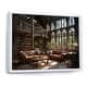 preview thumbnail 10 of 11, Designart "Libraries Literary Haven II" Architecture Framed Canvas Wall Art