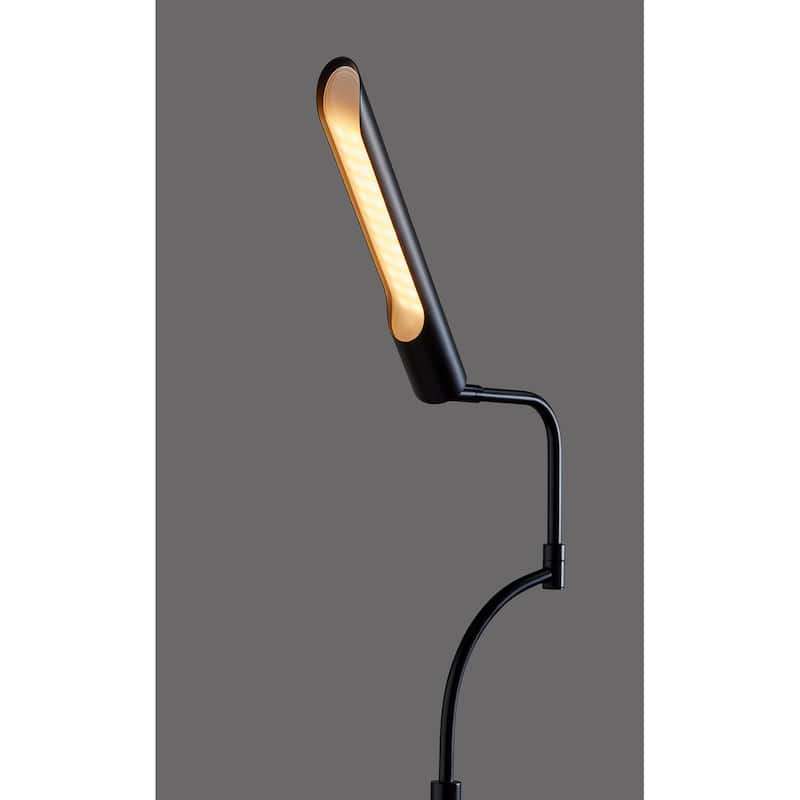 Zane LED Floor Lamp w. Smart Switch- Black