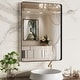 preview thumbnail 129 of 141, Apmir Metal Frame Tempered Glass Bathroom Vanity Mirror for Wall, Cloakroom, Bedroom 36" x 24" - Black