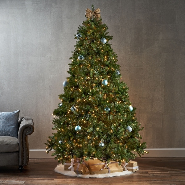 7.5-foot Fraser Fir Hinged Artificial Christmas Tree by Christopher Knight Home. Opens flyout.