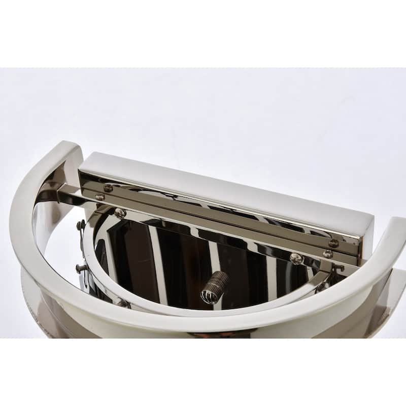 Royce Edge 2 light Polished nickel Wall Sconce