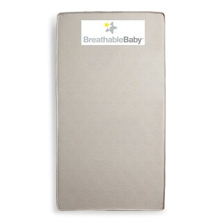 BreathableBaby EcoCore 300 2-Stage Dual-Sided Crib Mattress, 52 in x 28 in x 6 in