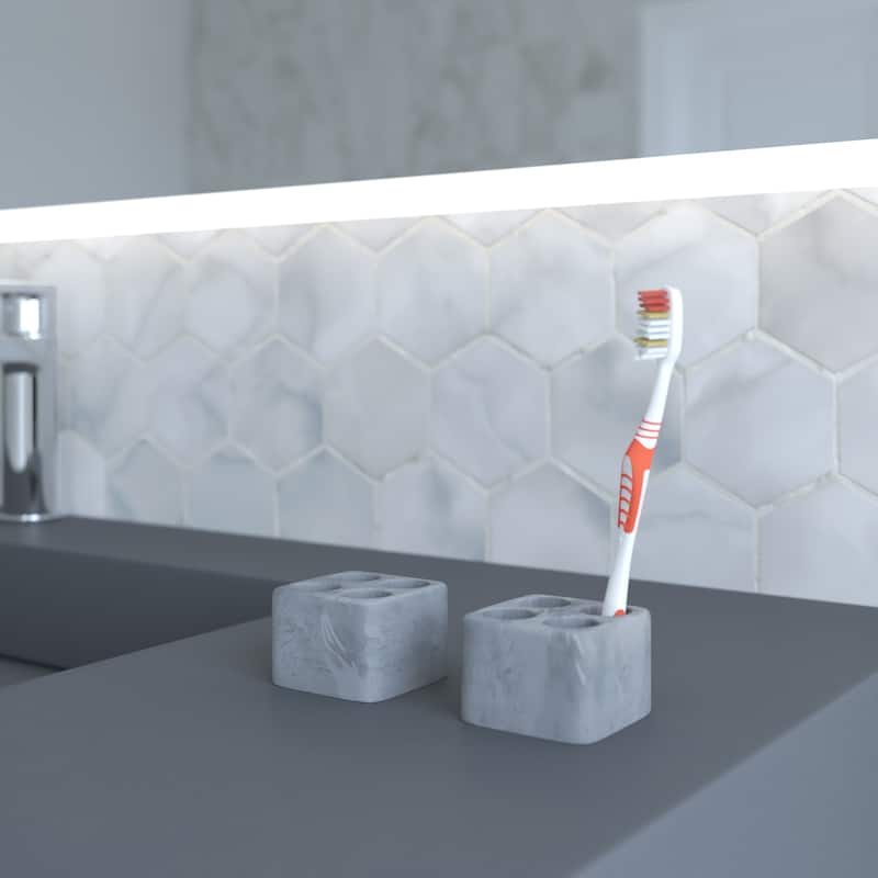 Quick Drying Diatomite Stone Toothbrush Holder - N/A