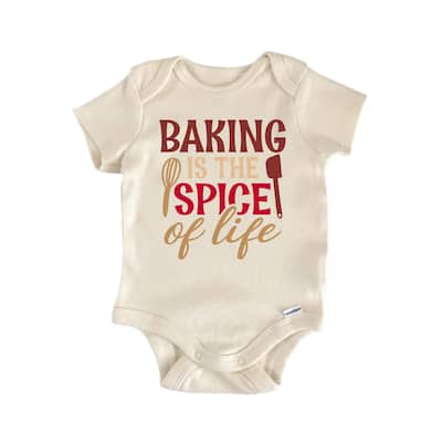 Baking Is The Spice Of Life - Baby Boy Girl Clothes Bodysuit Funny Cute