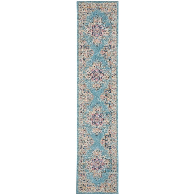 Porch & Den Dobbin Vintage Persian Medallion Farmhouse Area Rug
