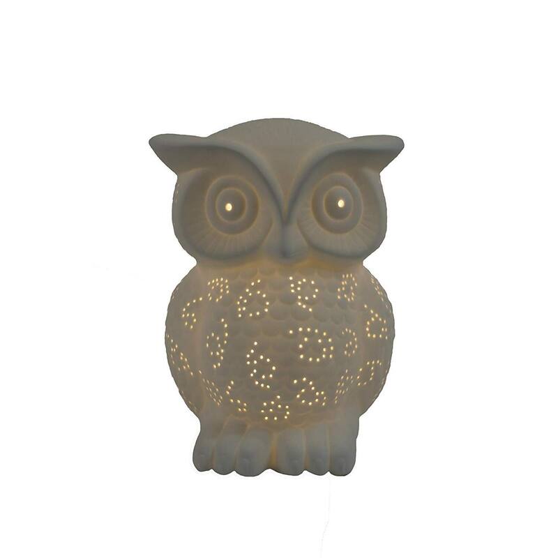 9.84 in. White Finish Table Lamp with White Shade, Sturdy Table Lamp for Living Rooms and Bedrooms