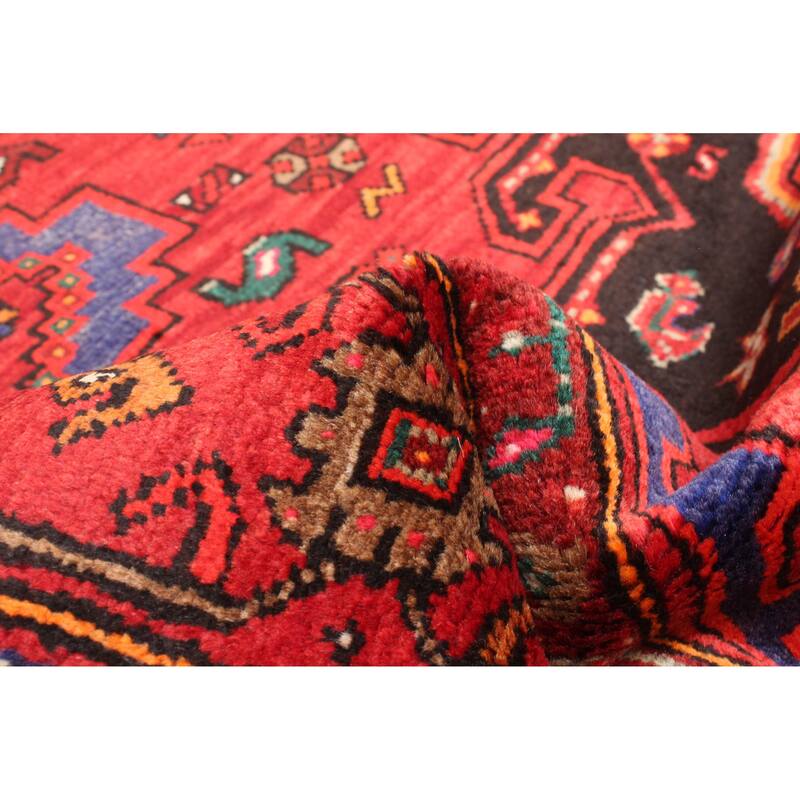 ECARPETGALLERY Hand-knotted Andelz Red Wool Rug - 4'7 x 6'4