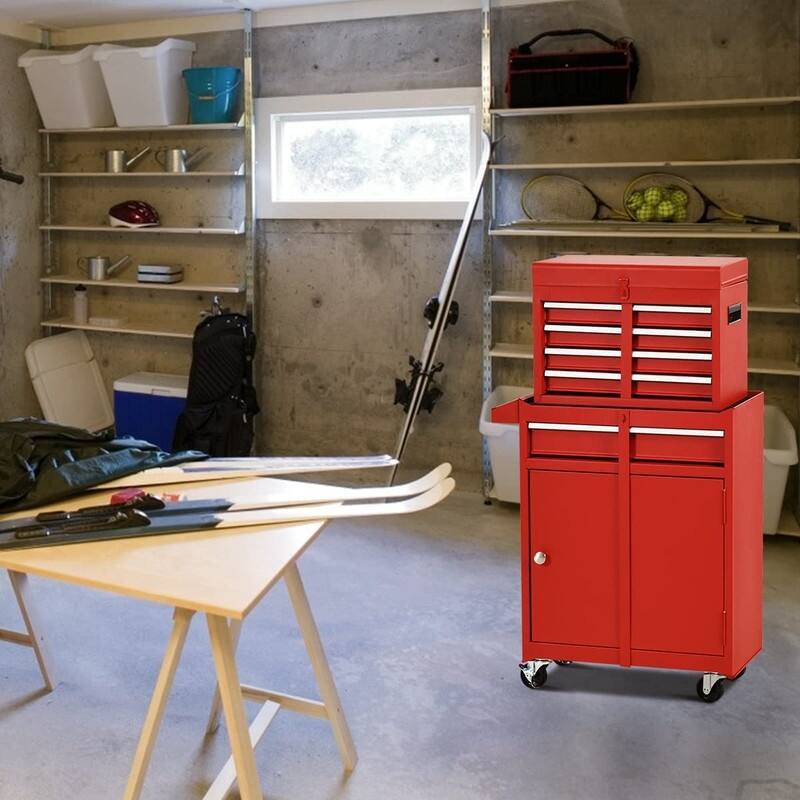 Rolling Tool Chest with Wheels Garage Storage Cabinet Tool Box