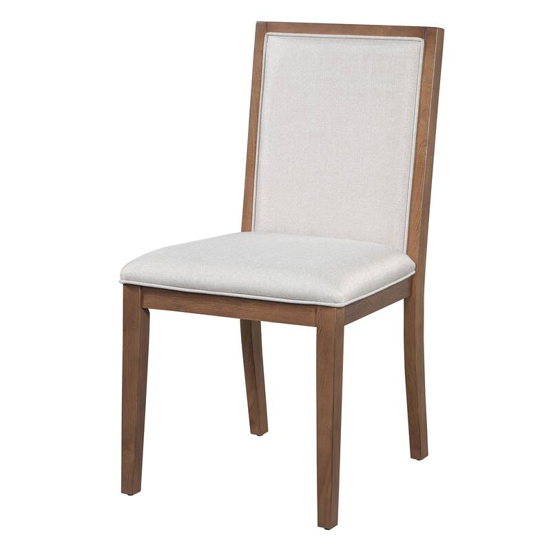 5-Piece Extendable Dining Table Set for 4, Round Dining Table for 4 with Upholstered Chairs, Farmhouse Kitchen Table Set