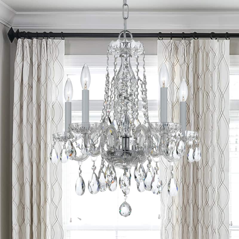 Crystorama Lighting Group Traditional Crystal 5 Light 18" Wide