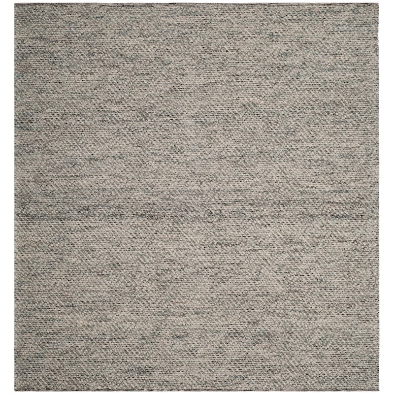 SAFAVIEH Handmade Natura Palmerina Wool Area Rug - 6' Square - Camel/Grey