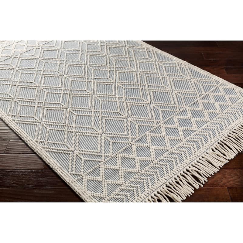 Livabliss Gertrude Handmade Cottage Geometric Wool Area Rug