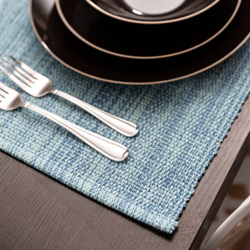 Fabstyles Casual Classic Set of 4 Thick Cotton Heavyweight Placemats