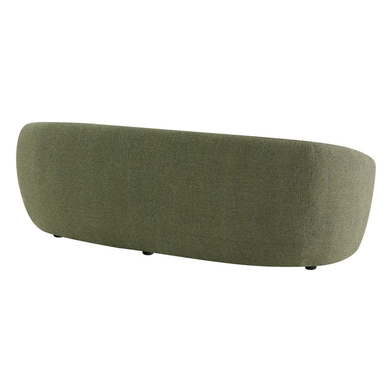 Spruce & Spring 89'' Boucle Upholstered Hugger Curved Sofa