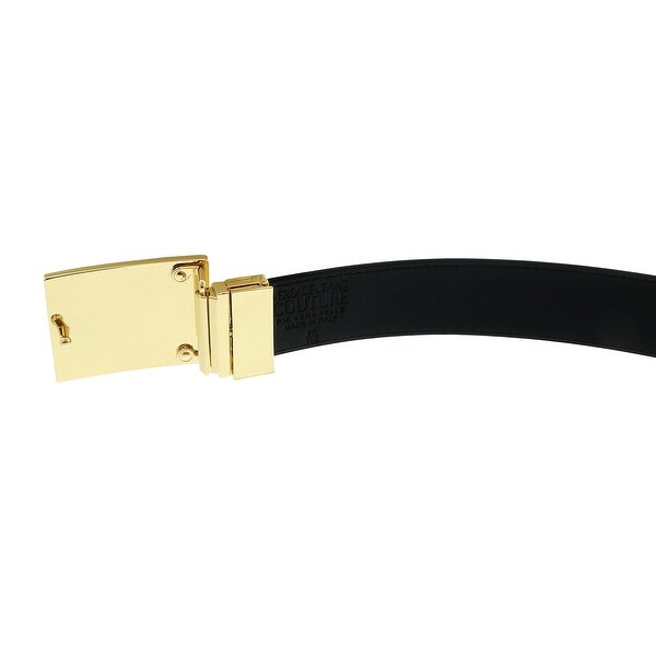 Versace Jeans Couture Black/Gold Signature Buckle Chain Print