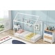 preview thumbnail 3 of 25, Twin Metal House Shape Platform Bed with House-Shaped Design