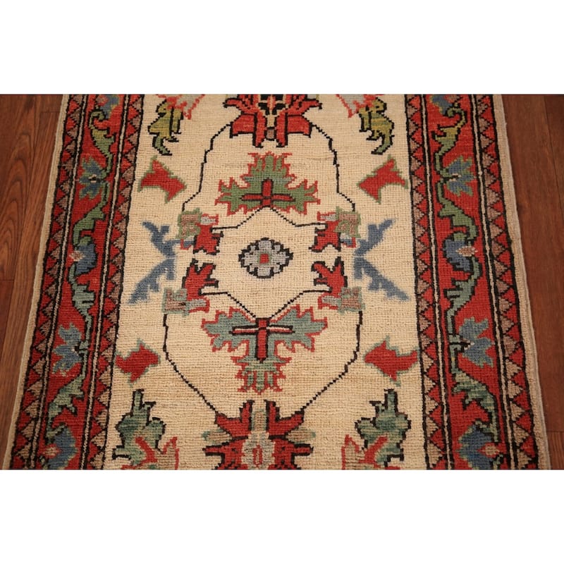 Kazak Oriental Foyer Rug Handmade Wool Carpet - 2'0" x 3'0"