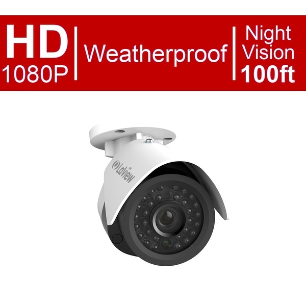 LaView 1080P IP 2MP High Resolution, Day and Night, Indoor/Outdoor, White Bullet Security Camera
