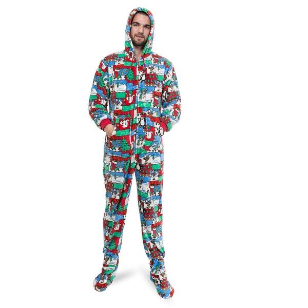 Shop Ugly Christmas Sweater One Piece Sleeper Footed Pajamas With