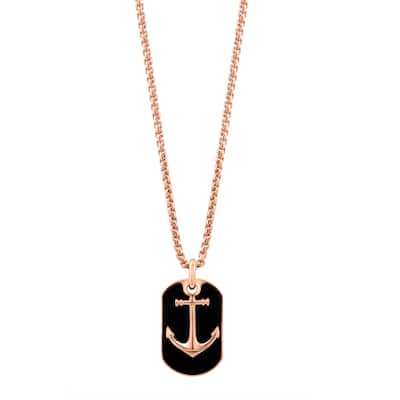 EFFY Men's Gold-Plated 925 Sterling Silver Onyx Pendant Necklace