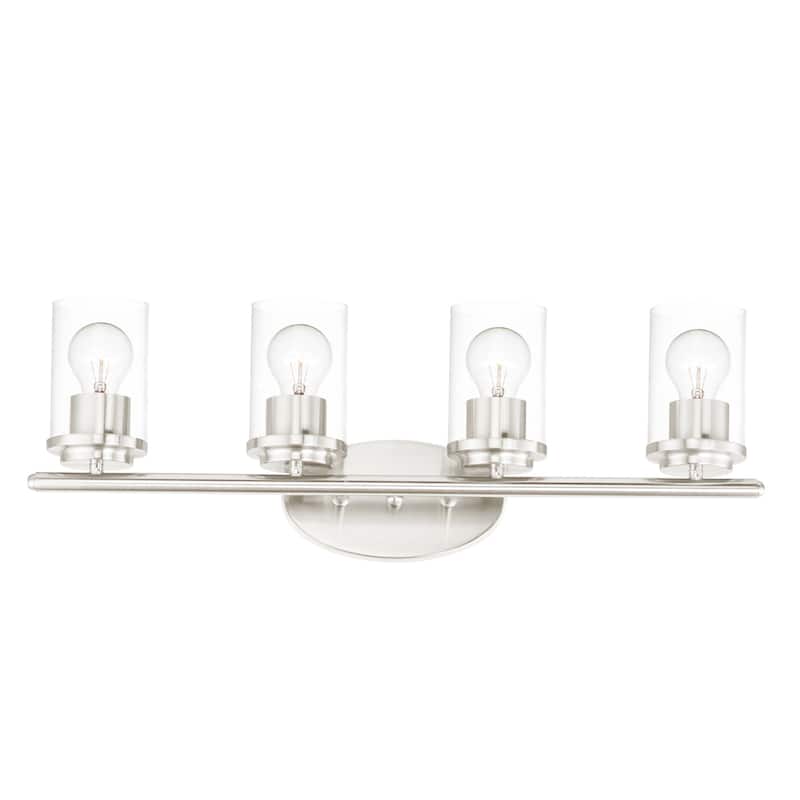 Maxim Corona 4 Light 26" Wide Bathroom Vanity Light - Satin Nickel
