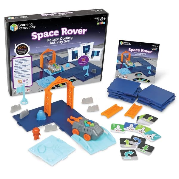 slide 2 of 5, Learning Resources Space Rover Deluxe Coding Set - Multi Multi - Kids