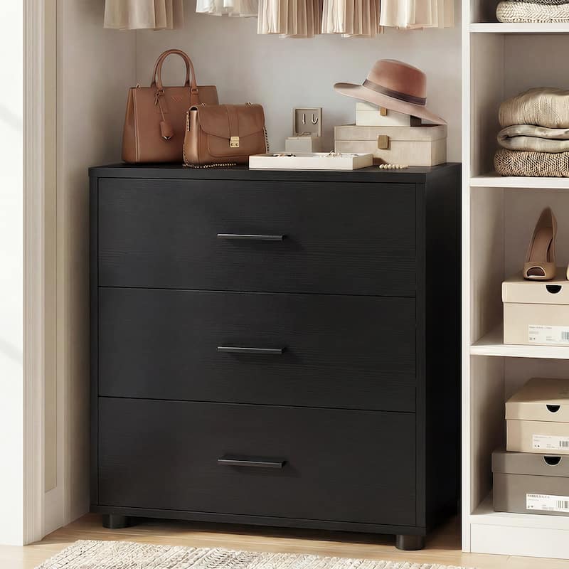 1/ 2 Pack Dressers with 6 Storage Drawers, Closet Organizers for Bedroom and Walk-in Closet - 1-Pack - Black