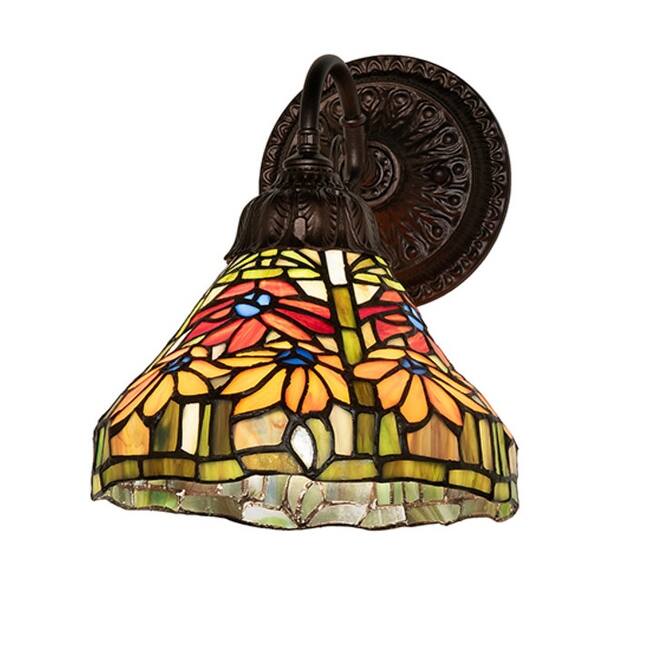 Meyda Tiffany 260087 6" Tall Wall Sconce - Mahogany Bronze