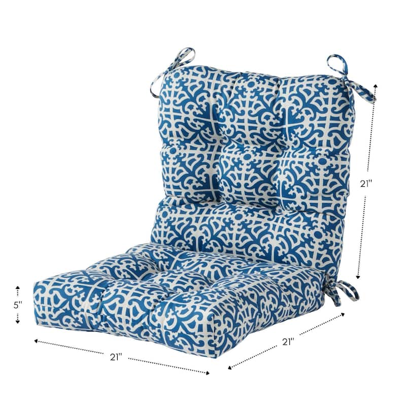 Outdoor 42-inch L x 21-inch W Seat/Back Chair Cushion (Cushion Only)