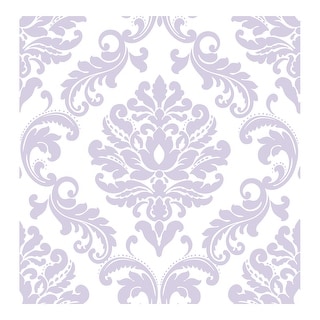 NuWallpaper Purple Ariel Peel & Stick Wallpaper - 216in x 20.5in x 0.025in