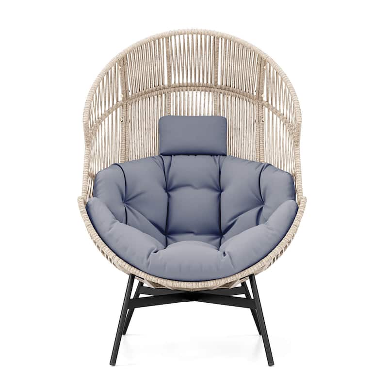 Costway Oversized Egg Style Chair with Cushions & Headrest Heavy-Duty - See Details