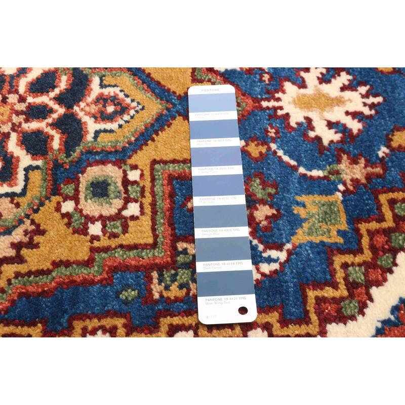 ECARPETGALLERY Hand-knotted Serapi Heritage Blue Wool Rug - 2'8 x 8'0