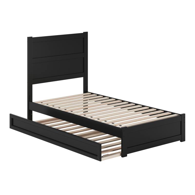 Aveline Wood Platform Bed with Matching Footboard & Trundle