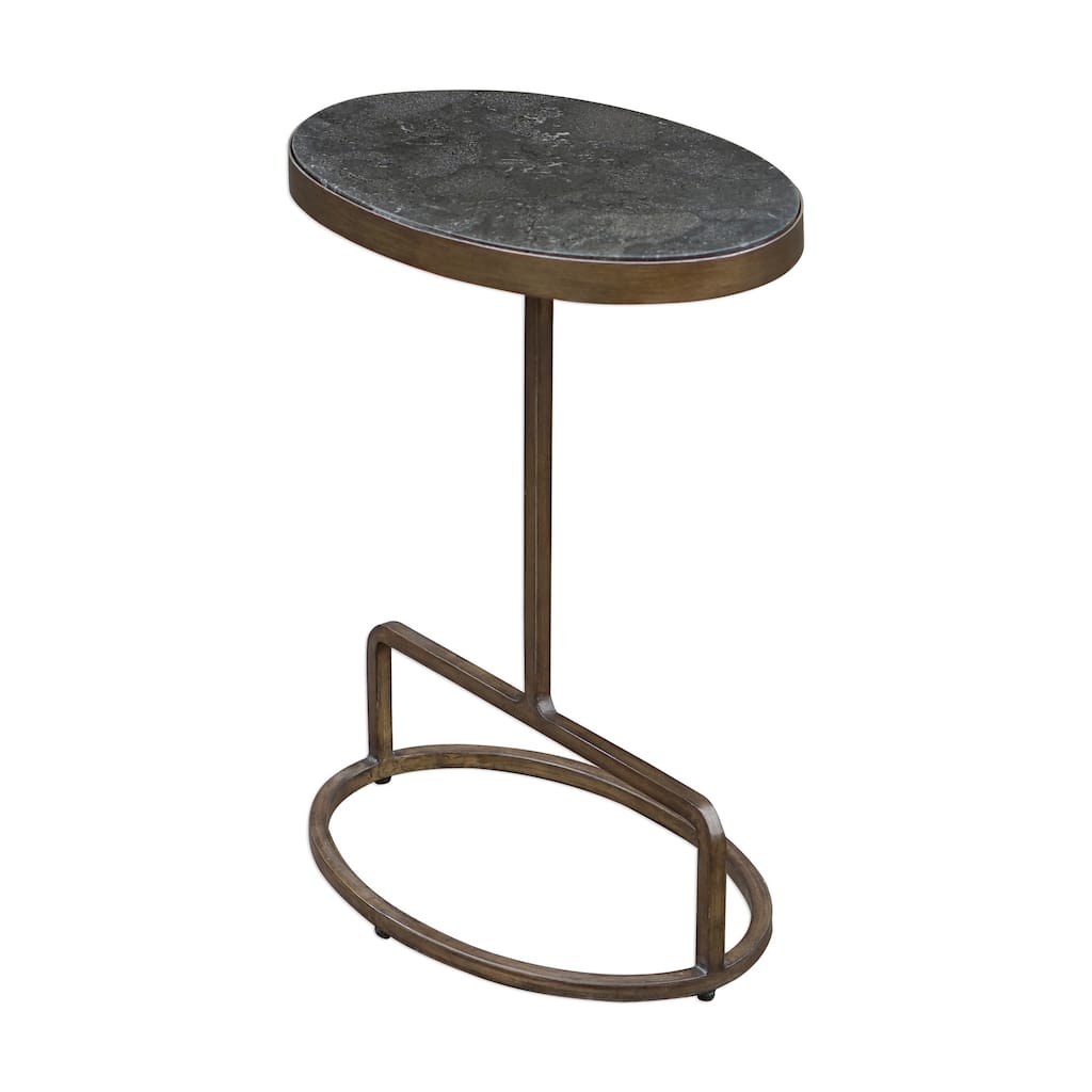 23" Jessenia Stone Accent Table
