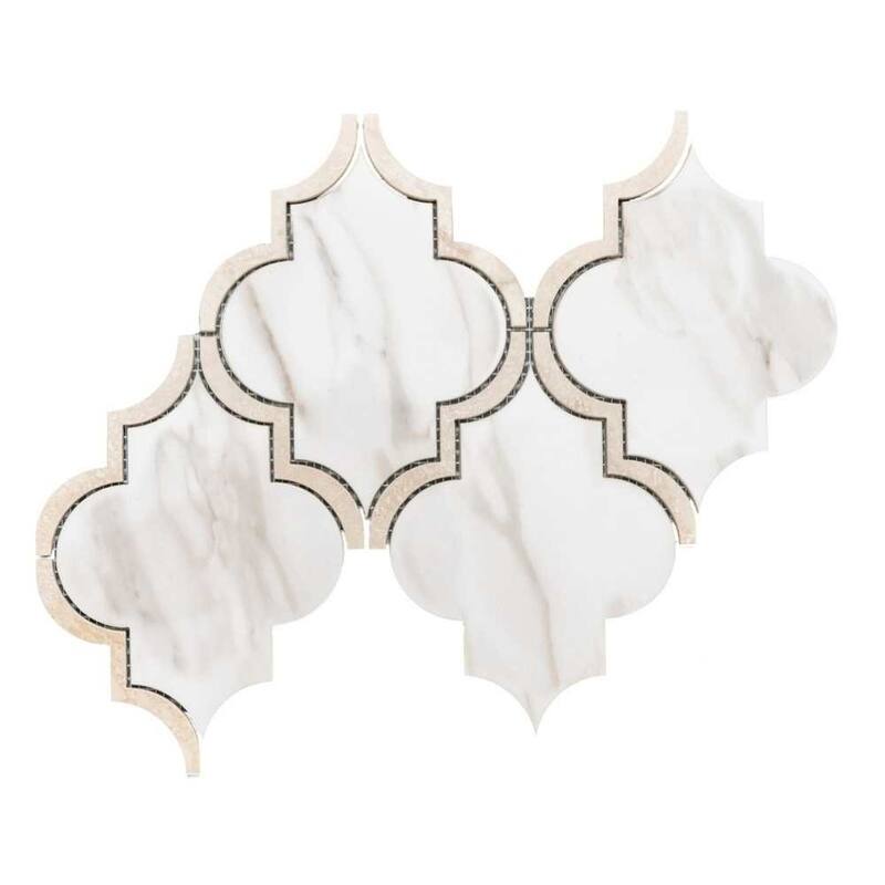 The Tile Life Stately Lantern 9x14 Porcelain Floor, Wall & Backsplash Tile - Gold - 4 x 4 Sample