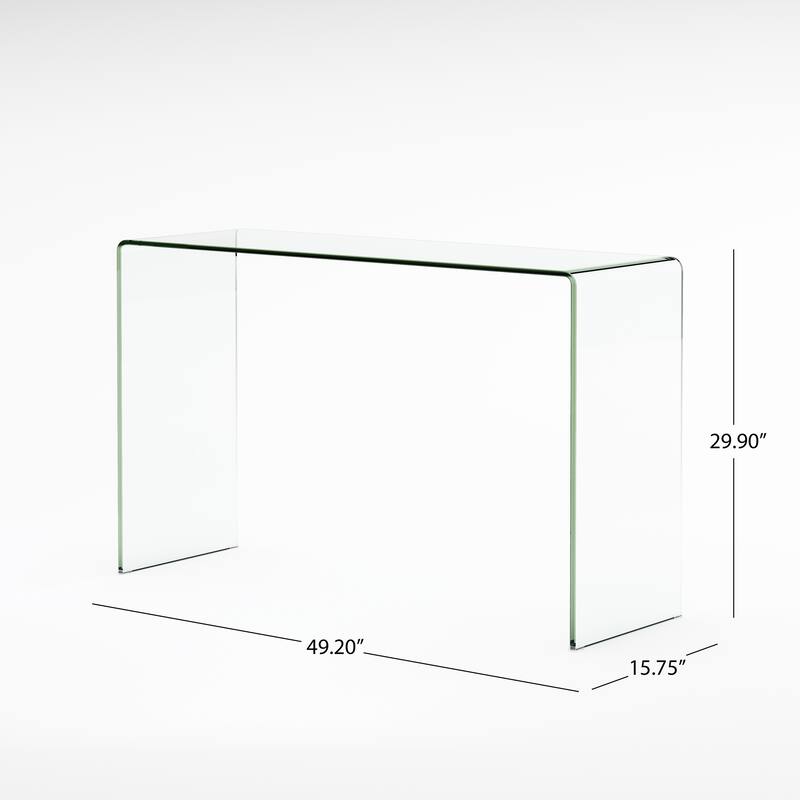 Sleek Tempered Glass Console Table for Stylish and Functional Living Spaces
