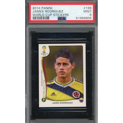 James Rodriguez 2014 Panini World Cup Stickers Card #199 PSA 9 - 8'6" x 11'6"