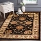 preview thumbnail 12 of 133, SAFAVIEH Lyndhurst Hermanda Traditional Oriental Rug 3'3" x 5'3" - Black/Ivory - Rectangle