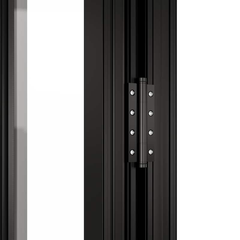 KaMic 144" x 80" 5-Panel Aluminum Patio Folding Door Right to Left-Outswing