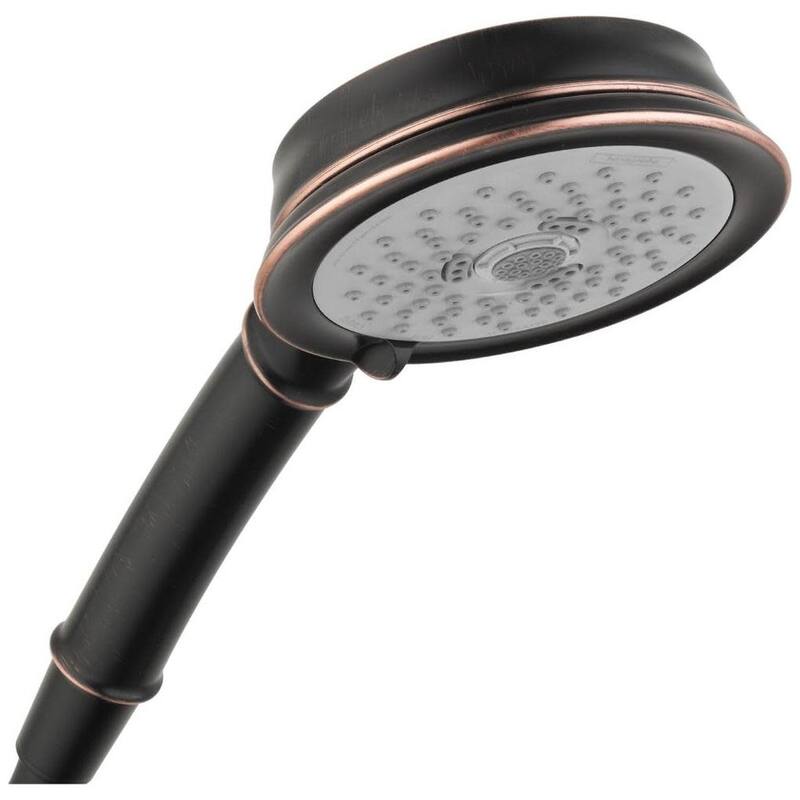Hansgrohe Croma Multi Function Hand Shower with 3 Spray Settings Less - Rubbed Bronze